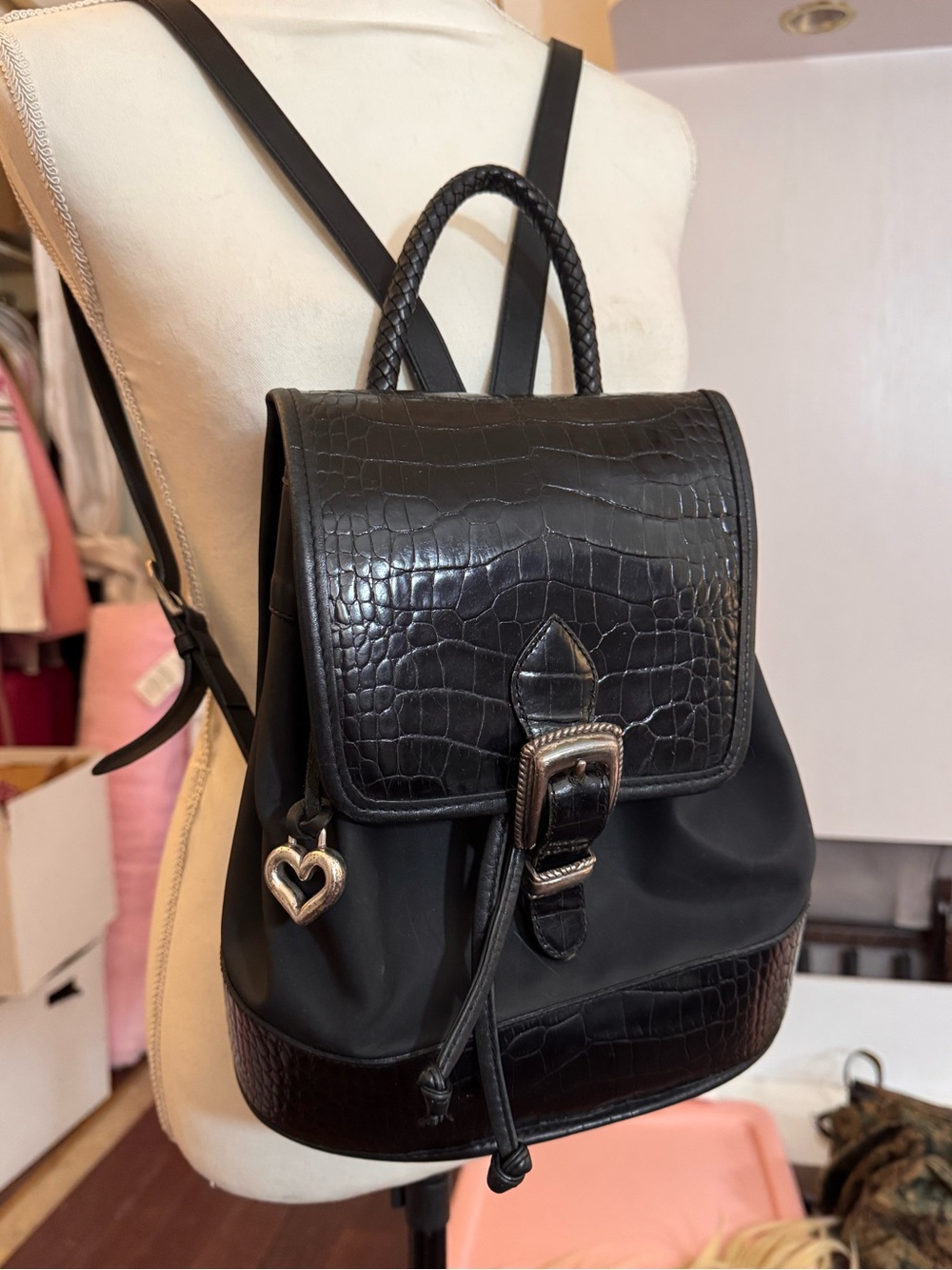 BRIGHTON GENUINE LEATHER BACKPACK PURSE